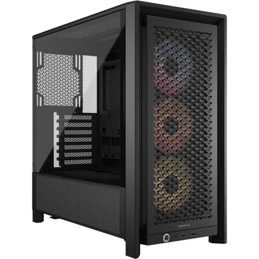 Corsair frame 4000d rs argb midi tower vetro temperato no-power mini-itx/matx/atx/e-atx