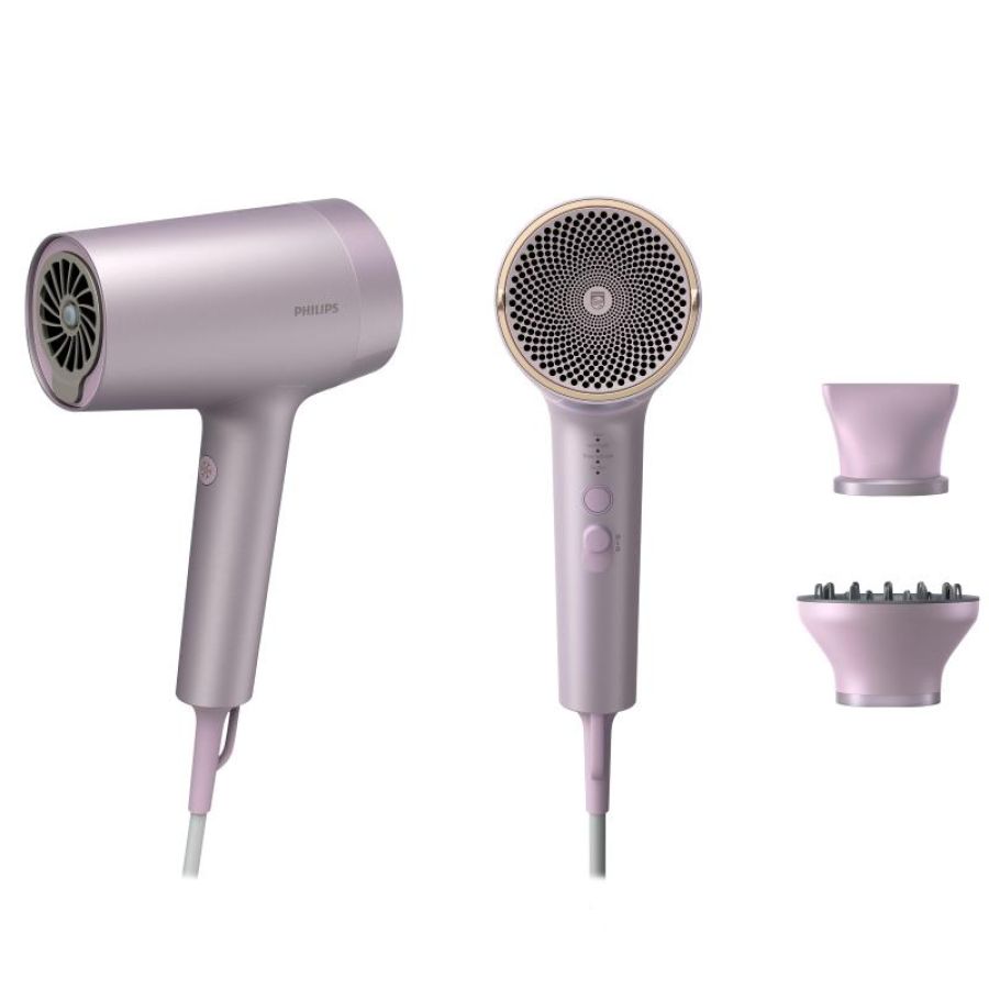 Philips bhd723/10 serie 7000 asciugacapelli 1.800w agli ioni lilla