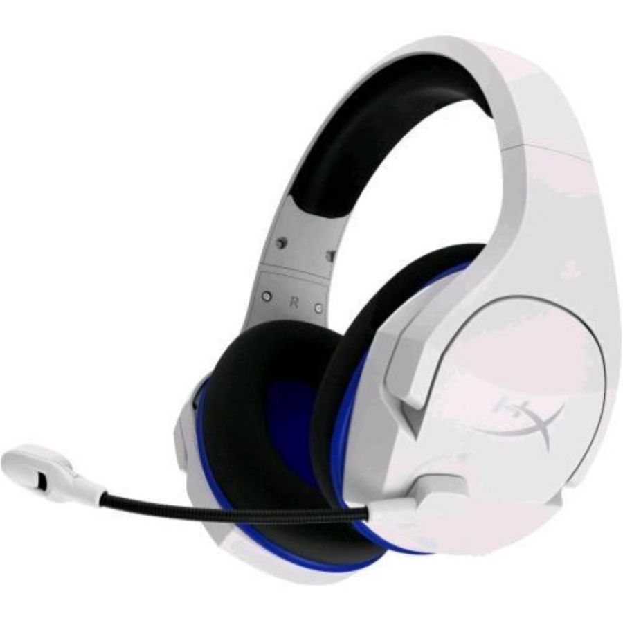 Hyperx cloud stinger core cuffie gaming wireless 2.4ghz telaio in acciaio, cuscinetti in memory foam rivestiti in tessuto, autonomia 17 ore bianco