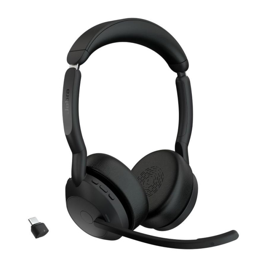 Jabra 25599-989-899 cuffia e auricolare wireless a padiglione ufficio bluetooth base di ricarica nero