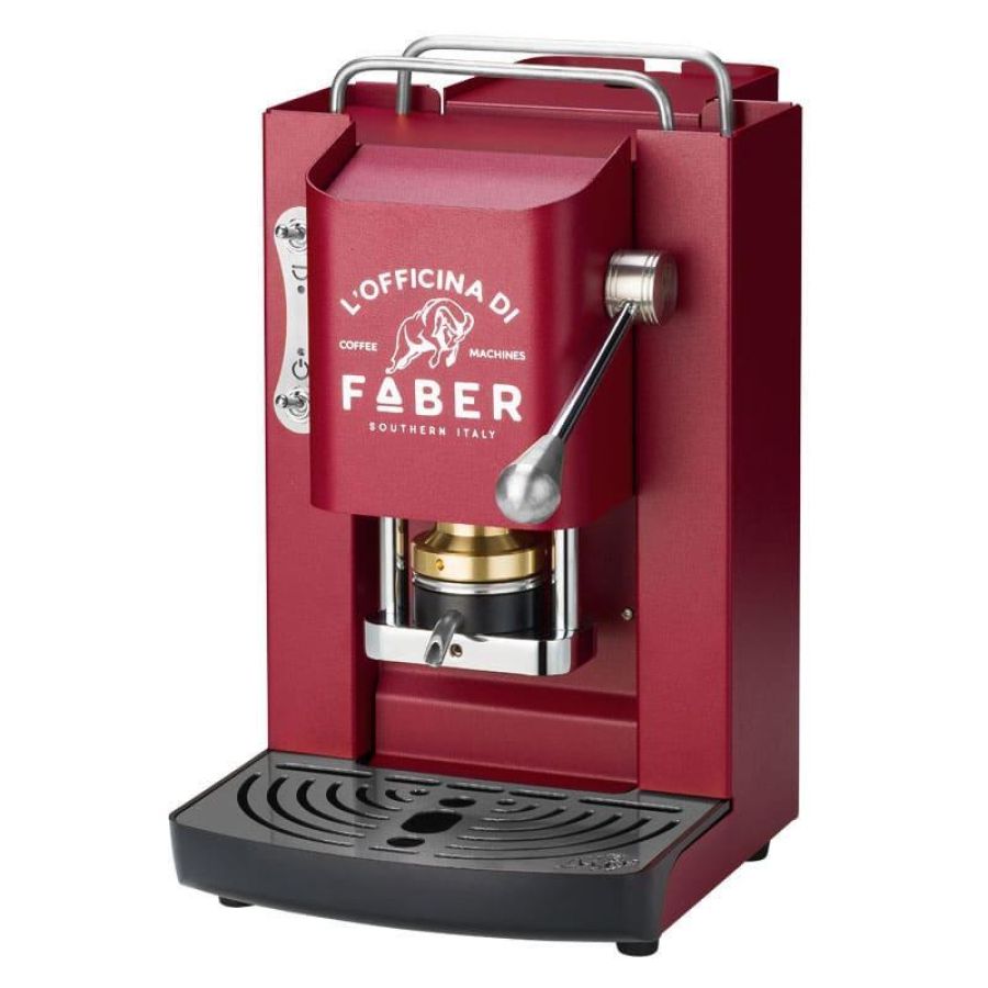 Macchina da caffe` a cialde pro deluxe cherry red cromato