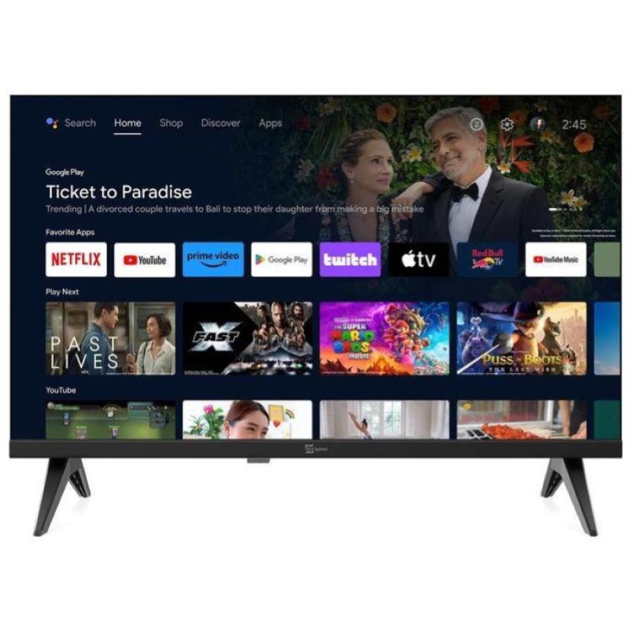 Telesystem 28000256 tv led 22`` ful hd smg14 android smart 12-220v