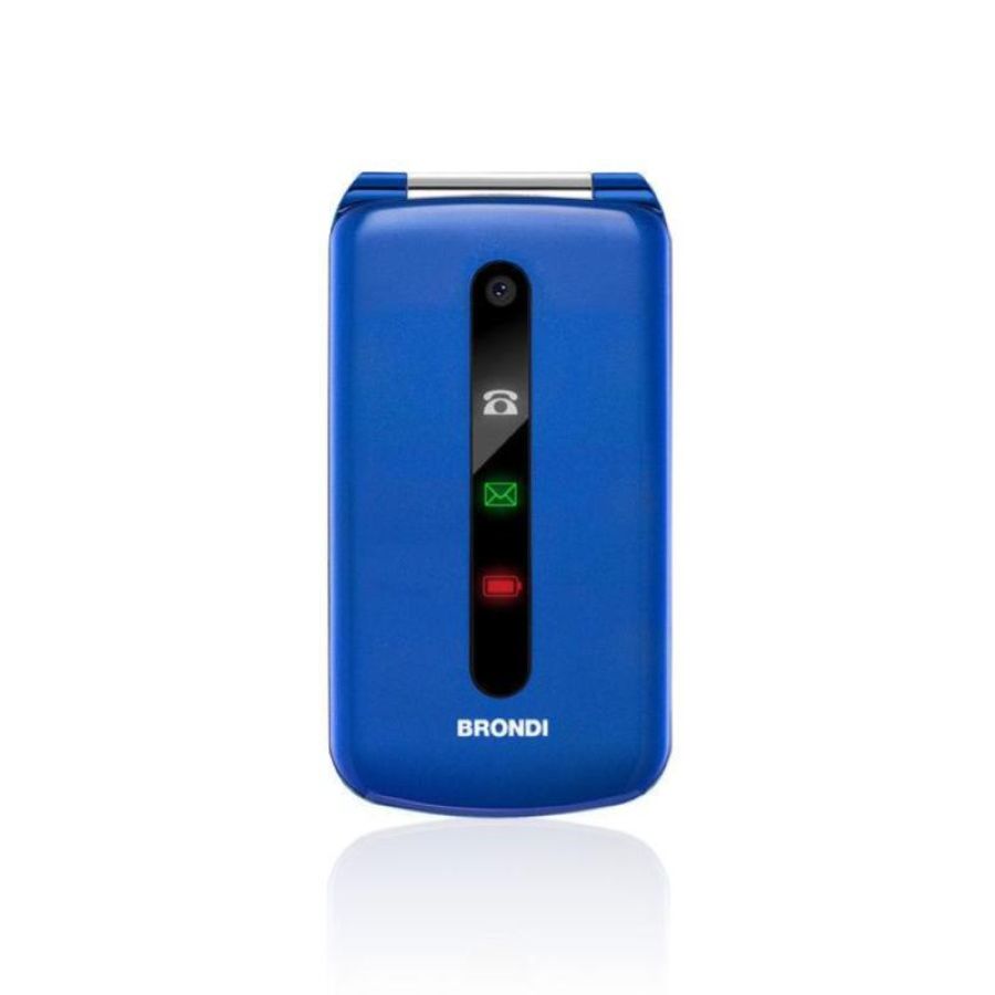 Brondi president dual sim 3 clamshell 32gb italia blu/viola