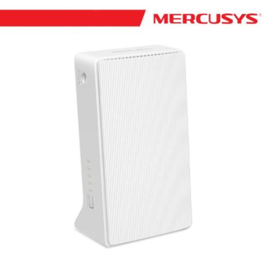 Mercusys mb130-4g router 4g lte wi-fi ac1200 300mbps dual band 2.4/58ghz - 1 porta 10/100m +1 porta 10/100m wan/lan bianco