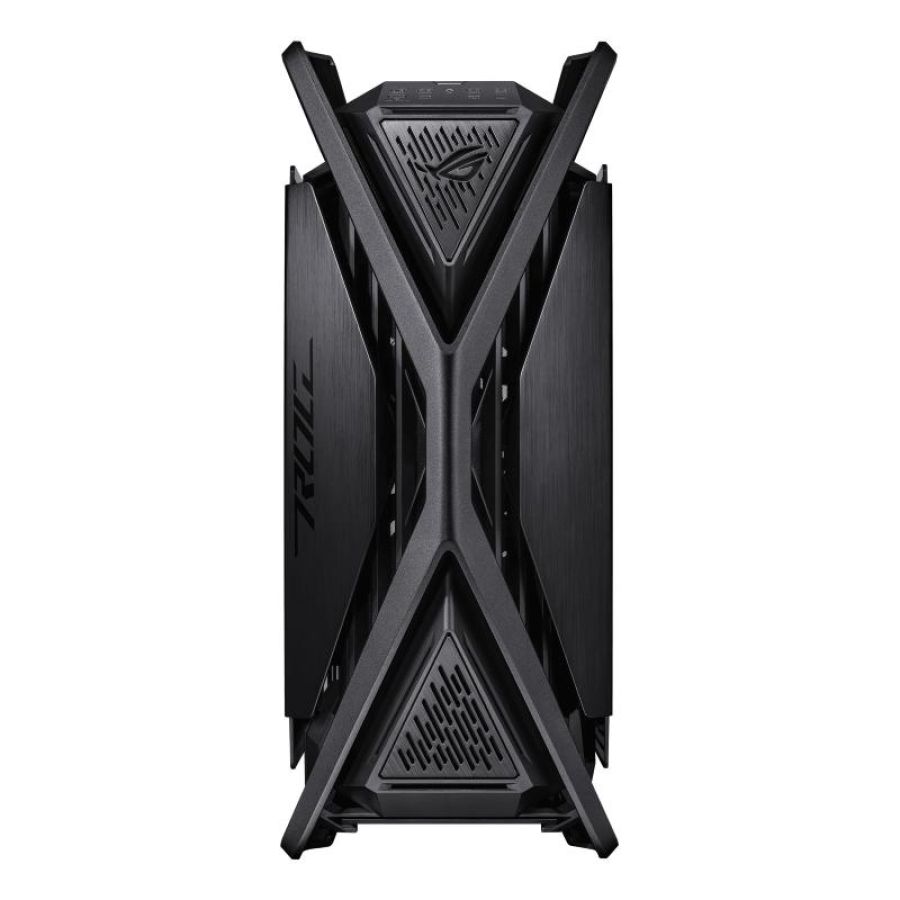 Asus rog hyperion gr701 btf edition case gaming, chassis e-atx, supporto mb con connettori posteriori, vga in metallo, 4 ventole da 140 mm, doppi dissipatori da 420 mm