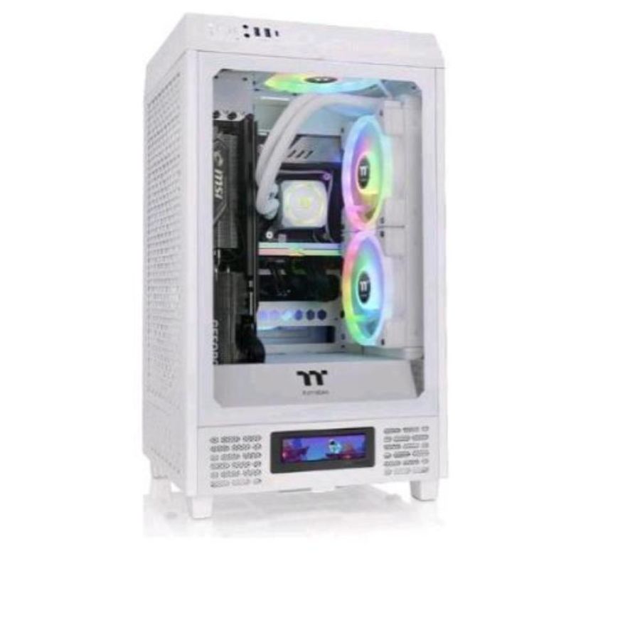 Thermaltake the tower 200 case mini tower pannello in vetro temperato snow white