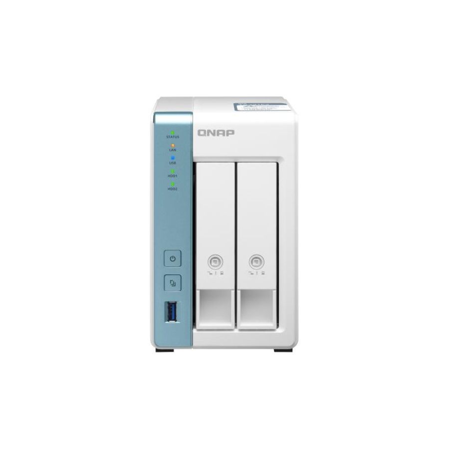 Nas qnap ts-231p3-4g x 2hd 3,5/2,5sata6>no hd<1x 2.5gbe + 1x gbe-3p usb3.0-4gb ddr3l-quadcore al-314 1.7ghz-gar.2 anni-