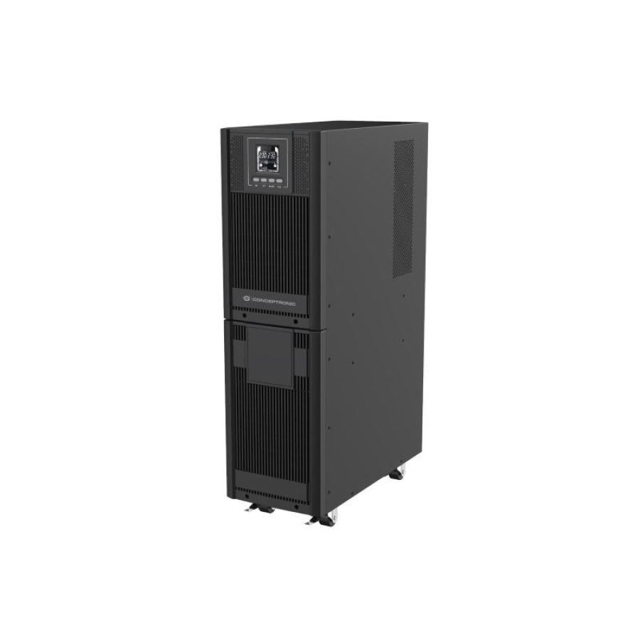 Ups conceptronic zeus52e6k 6000va/5400w -online tower iec -- hid usb communication-epo- capacita della batt. 7000mah/- 12v/84wh