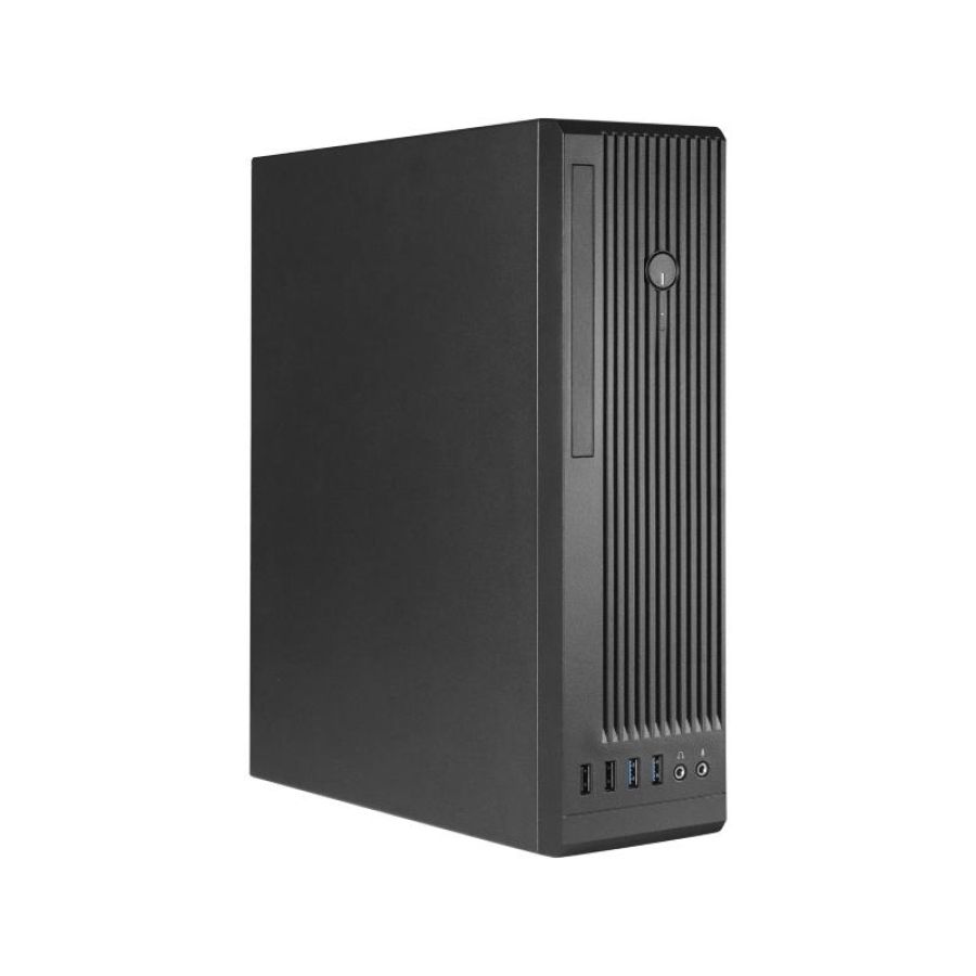 Chieftec be-10b-300 sff mini tower con alimentatore 300w 80 plus bronxe micro atx, mini-itx black