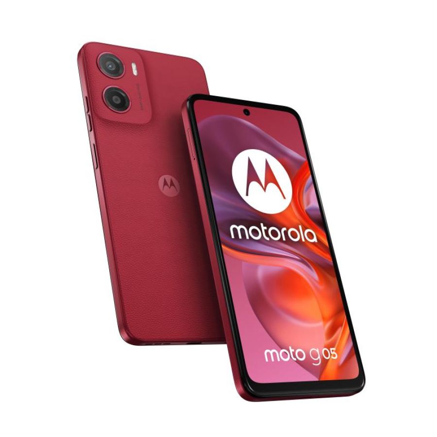 Motorola moto g05 256gb 6.67 4g dual-sim android 15 plum red