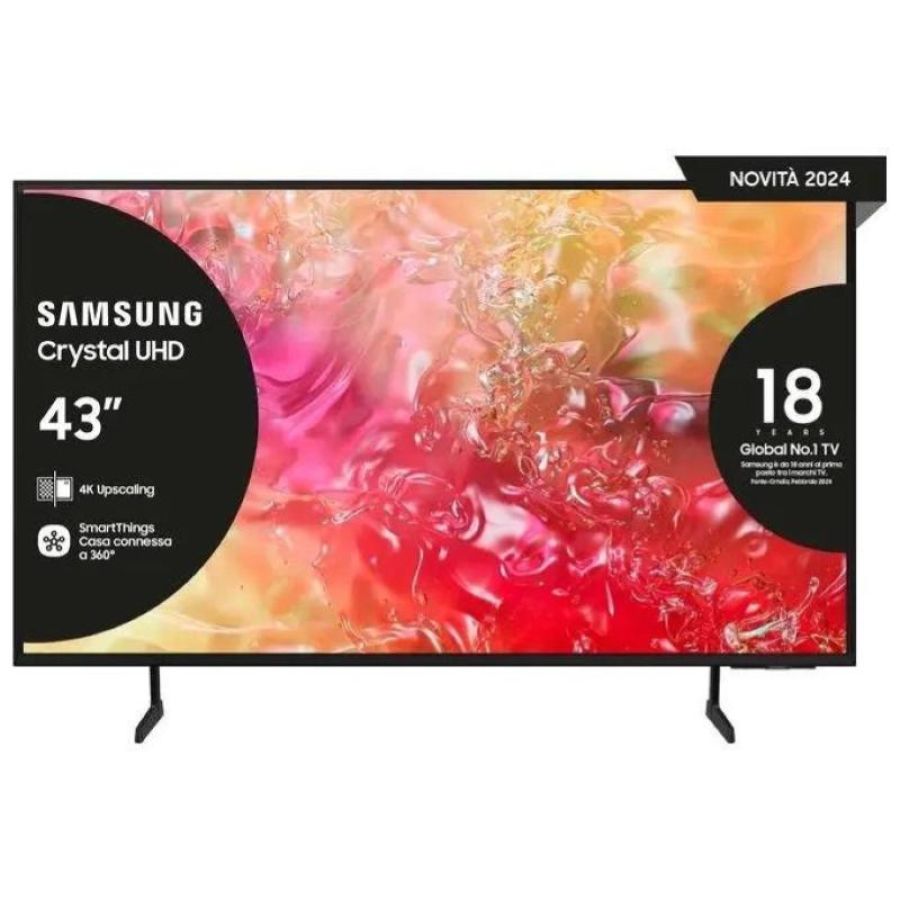 Samsung crystal tv ultra hd 4k 43`` du7170 smart tv