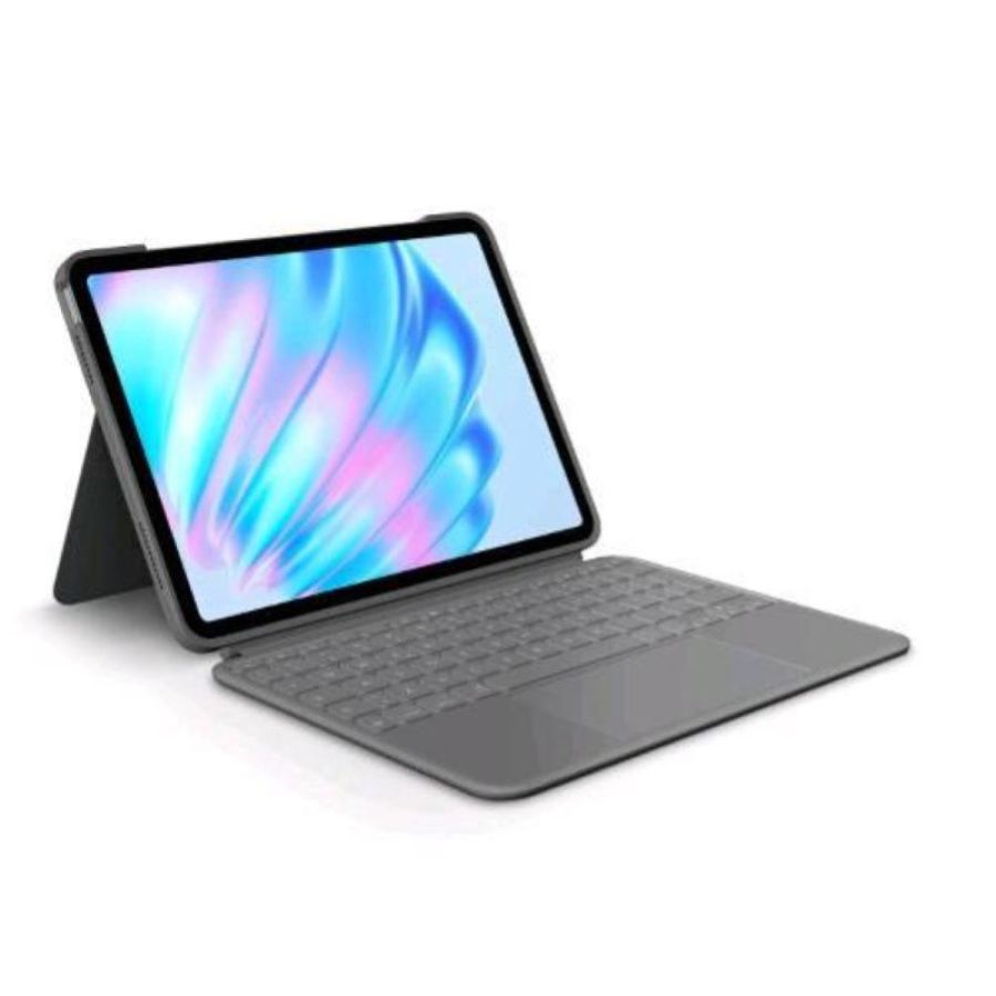 Logitech combo touch apple ipad air 11 (m2) custodia con tastiera oxford grey