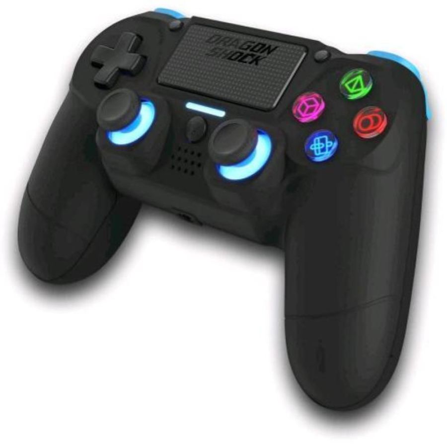 Dragonshock mizar bt controller wireless per ps4 pc e dispositivi mobili nero