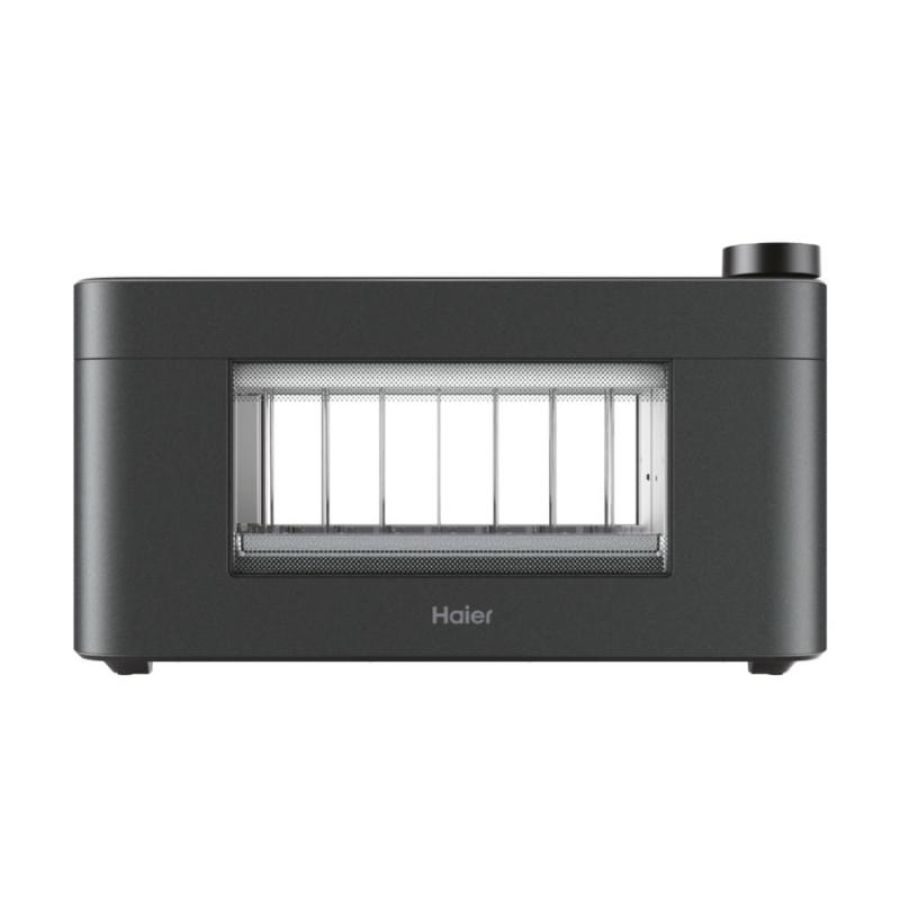 Haier hto7w2 011 tostapane elettrico 2 fette 1300w 7 liveli di tostatura 12 programmi vassoio raccoglibriciole nero