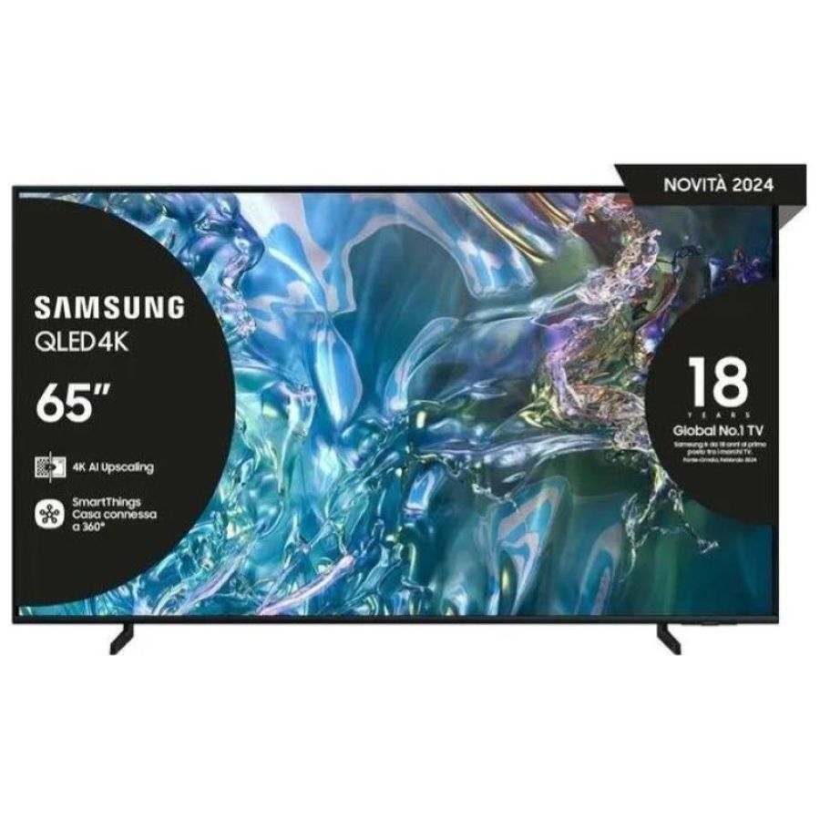 Samsung tv qe65q60dauxzt qled 4k smart tv 65`` quantum processor lite 4k airslim dvbt-2 titan gray 2024