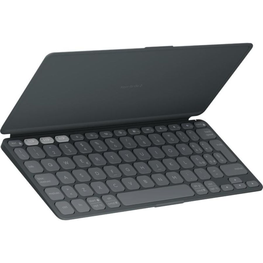 Logitech keys-to-go 2 mini tastiera qwerty wireless bluetooth layout italiano grafite