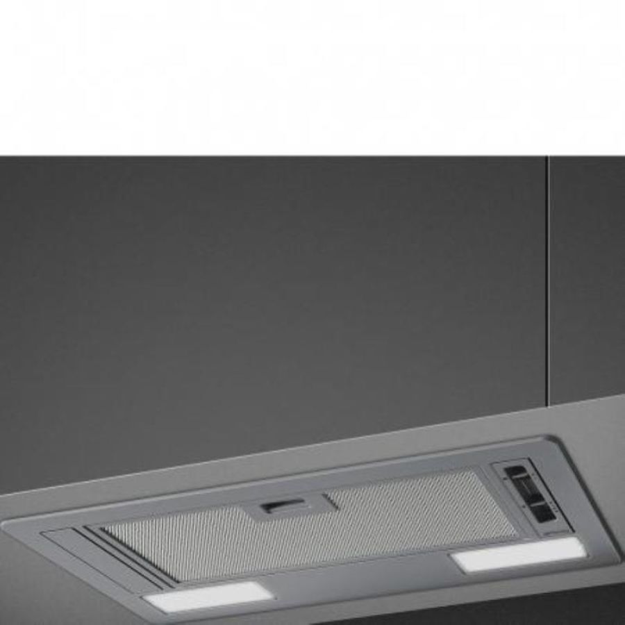 Smeg ksg52e cappa da incasso a gruppo aspirante estetica universale classe energetica c 3 velocita` illuminazione led 54 cm silver