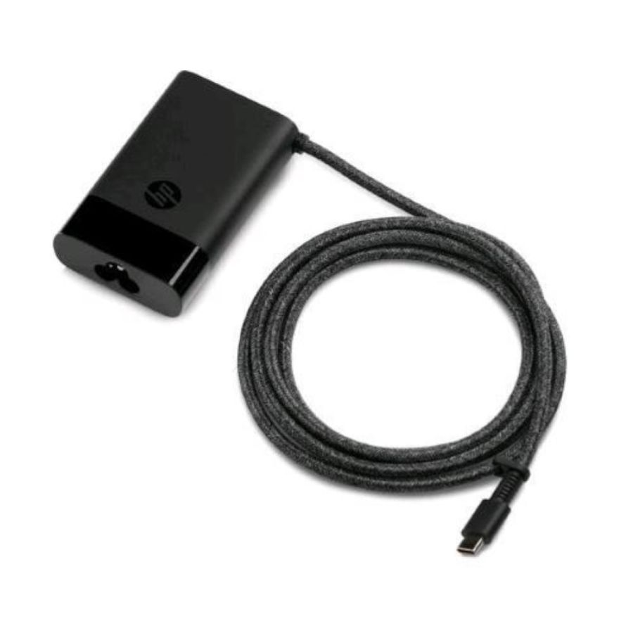 Hp 671r2aa alimentatore usb-c da 65 w compatibile con notebook tablet smartphone con connettore usb-c eroga 15w 27w 60w o 65w compatto e leggero nero