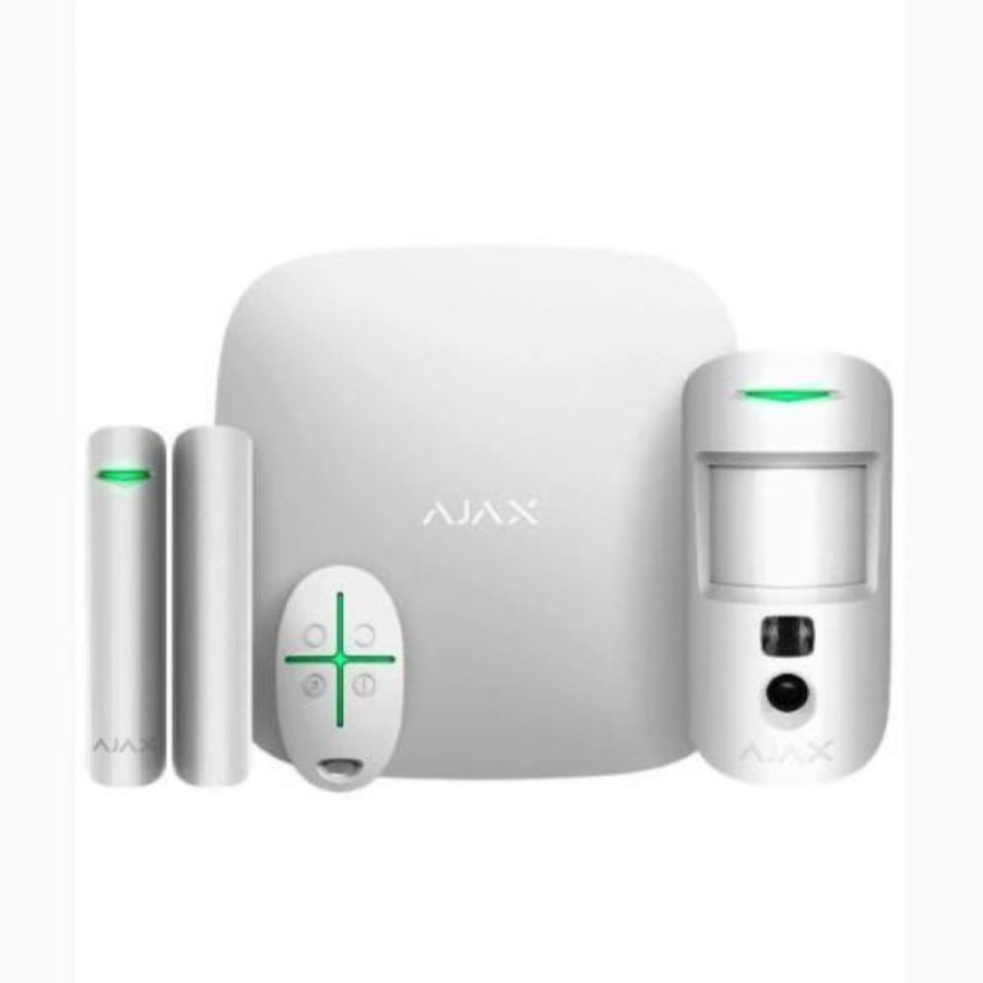 Antifurto starterkit cam asp (hub 2 + motioncam + doorprotect + spacecontrol) allarme wireless senza fili gprs/lan/2sim 2g (aj-38172)