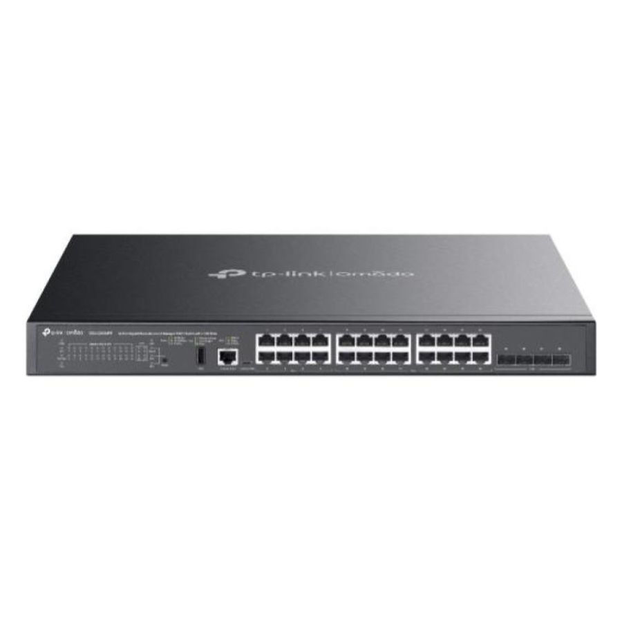 Switch 24p gigabit stackable lite l3 managed poe++ - 4p 10g sfp+ tp-link sg5428xmpp - garanzia a vita