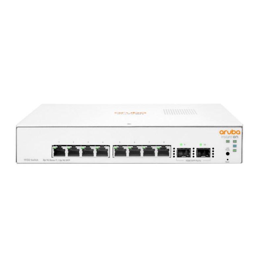 Switch aruba istant on jl680a 1930 8g managed 8xrj45 10/100/1000 + 2sfp 1gbe lifetime warranty fino:07/05