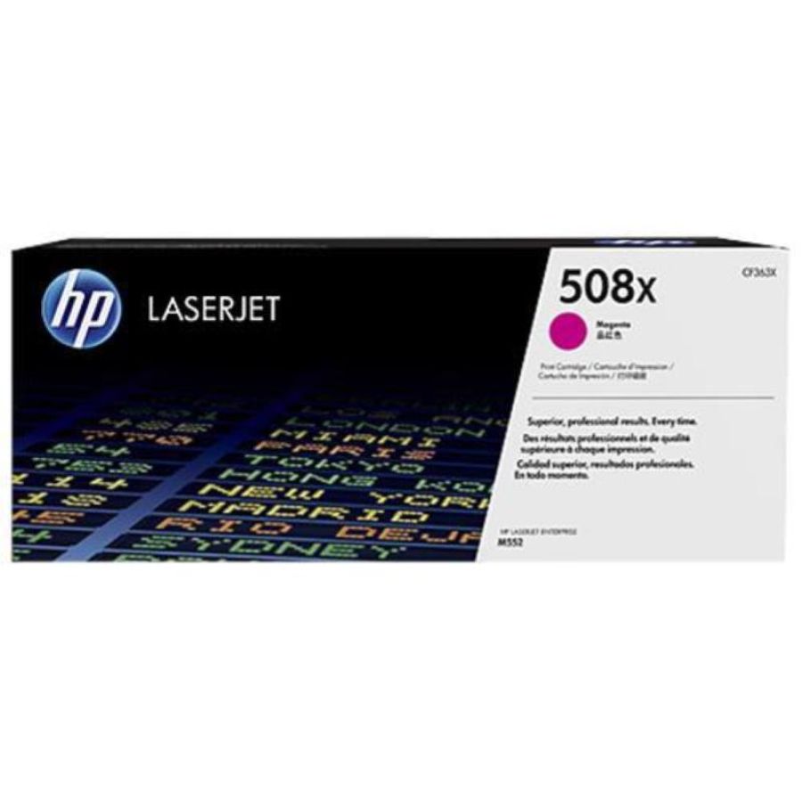 Hp 508x toner magenta per stampanti laser hp 9.500pg (cf363x)