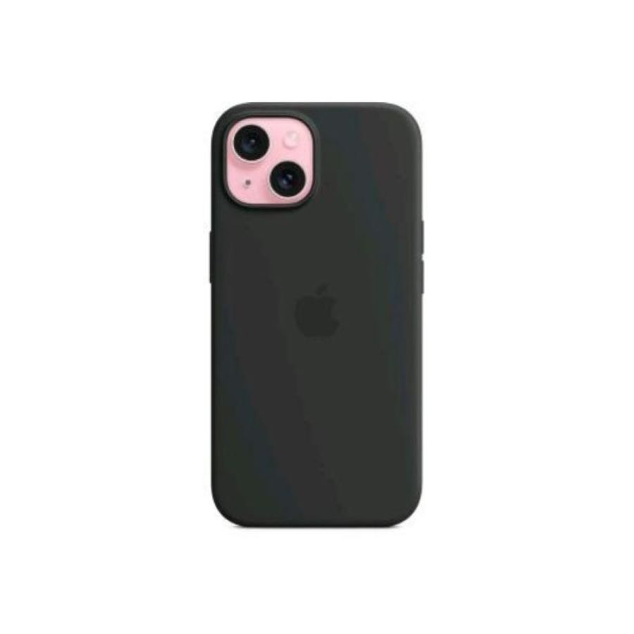 Apple iphone 15 custodia magsafe in silicone nero