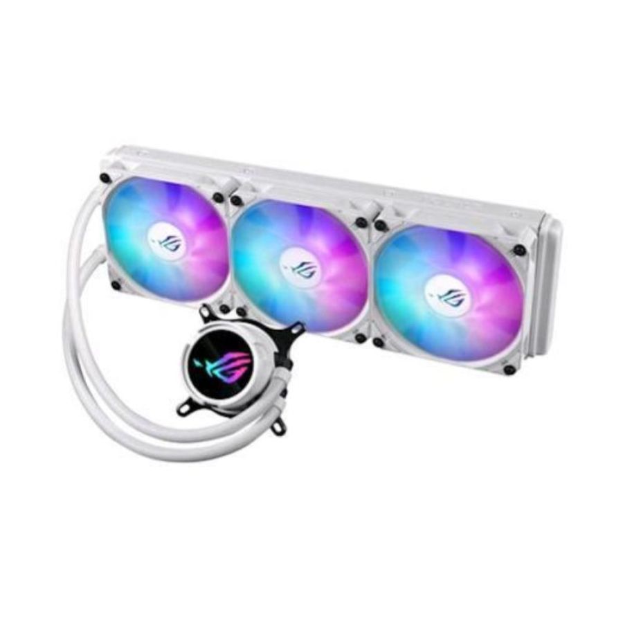 Asus rog strix lc iii 360 argb white edition processore kit di raffreddamento a liquido 12cm bianco