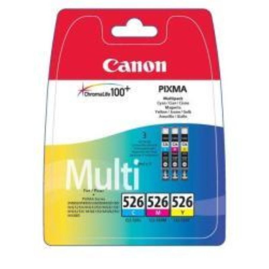 Canon cart ink multipack cli-526 ciano + magenta + giallo