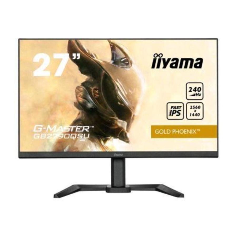 Iiyama g-master gb2790qsu-b5 27 led fast ips wide quad hd 2560 x 1440 400 cd/mq 1000:1 1ms 240hz hdr 400 freesync premium altoparlanti hub integrato usb 3.2 gen.1 - hdmi displayport nero