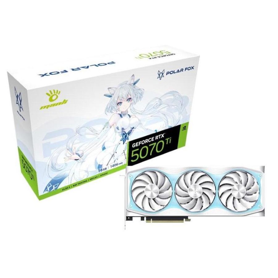 Scheda video geforce rtx 5070 ti oc polar fox 16 gb (m-n507tipo/d716g-m3644)