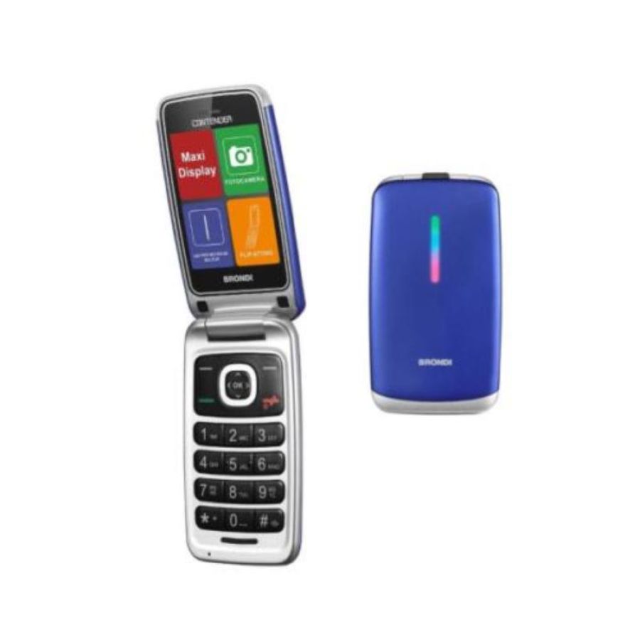 Tel. cell. brondi contender flip blu