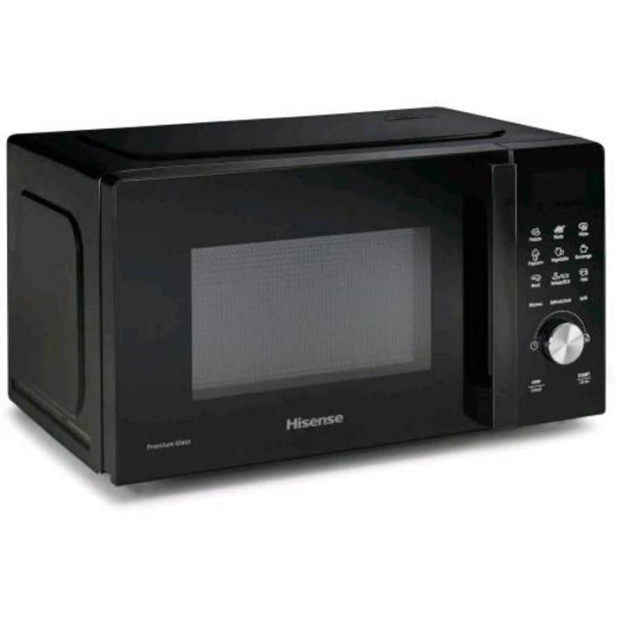 Hisense h20mobsd1hg forno a microonde + grill digitale 20 lt 700 w display led grill al quarzo 9 funzioni nero