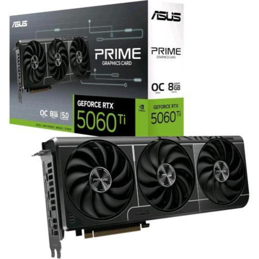 Asus prime rtx5060ti-o8g scheda grafica geforce rtx 5060 ti 8gb gddr7 oc