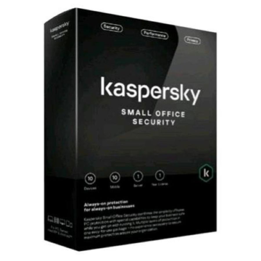 Kaspersky small office security 8.0 - antivirus cloud per 1 server + 10 client - pc-mac