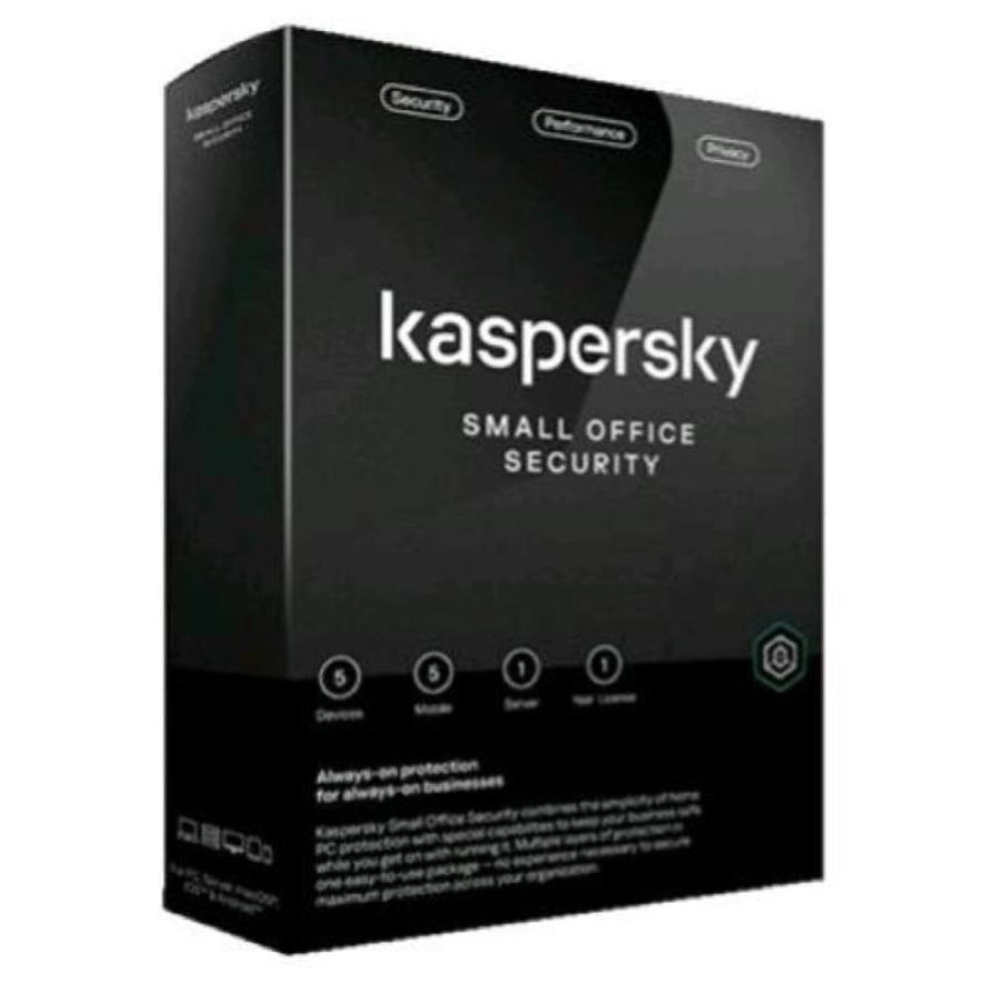 Kaspersky small office security - antivirus 1 server 5 client - licenza 12 mesi - protezione