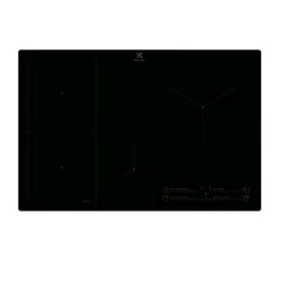 Electrolux kis82453i piano cottura a induzione 80 cm 4 zone funzione hob2hood piano in vetroceramica comandi touch nero
