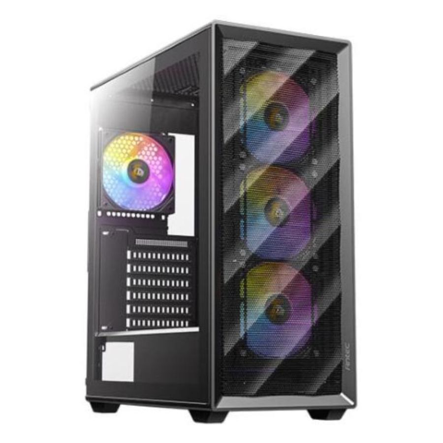 Antec ax85 argb midi tower case vetro temperato atx/matx/mini-itx nero