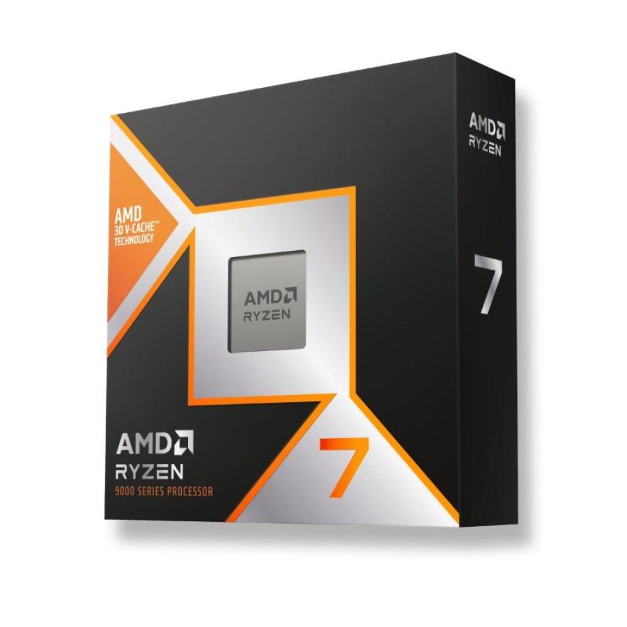 Amd processori cpu amd ryzen7 9800x3d am5 5,2ghz 8core box 104mb 120w no fan