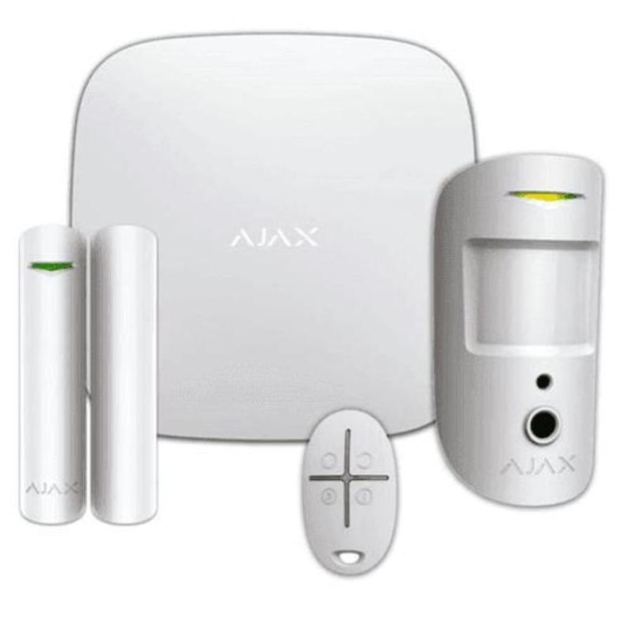 Antifurto kit allarme wireless starterkit 4g senza fili (hub 2.4g+ motionptotect + doorprotect + spacecontrol) - 51174.134.wh1