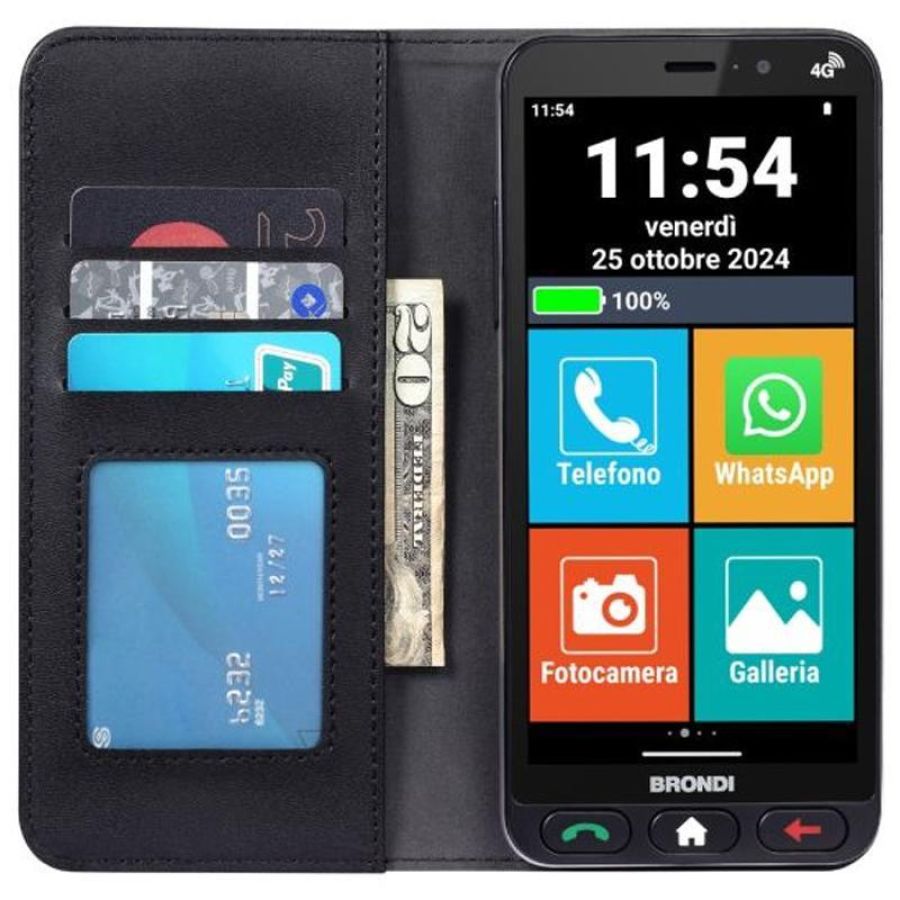 Brondi amico vero 4g smartphone nero 5.7`` 3gb 32gb