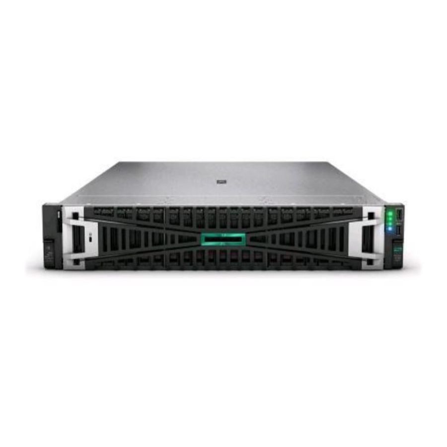 Hpe proliant dl380 gen11 server rack intel xeon gold 6530 ram 64gb-ss 2 x 480gb 10 gigabit ethernet, 25 gigabit ethernet
