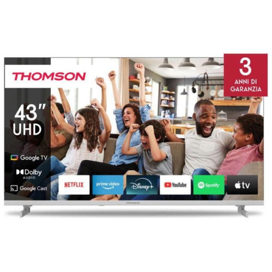 Thomson tv 43`` uhd google tv con dolby audio