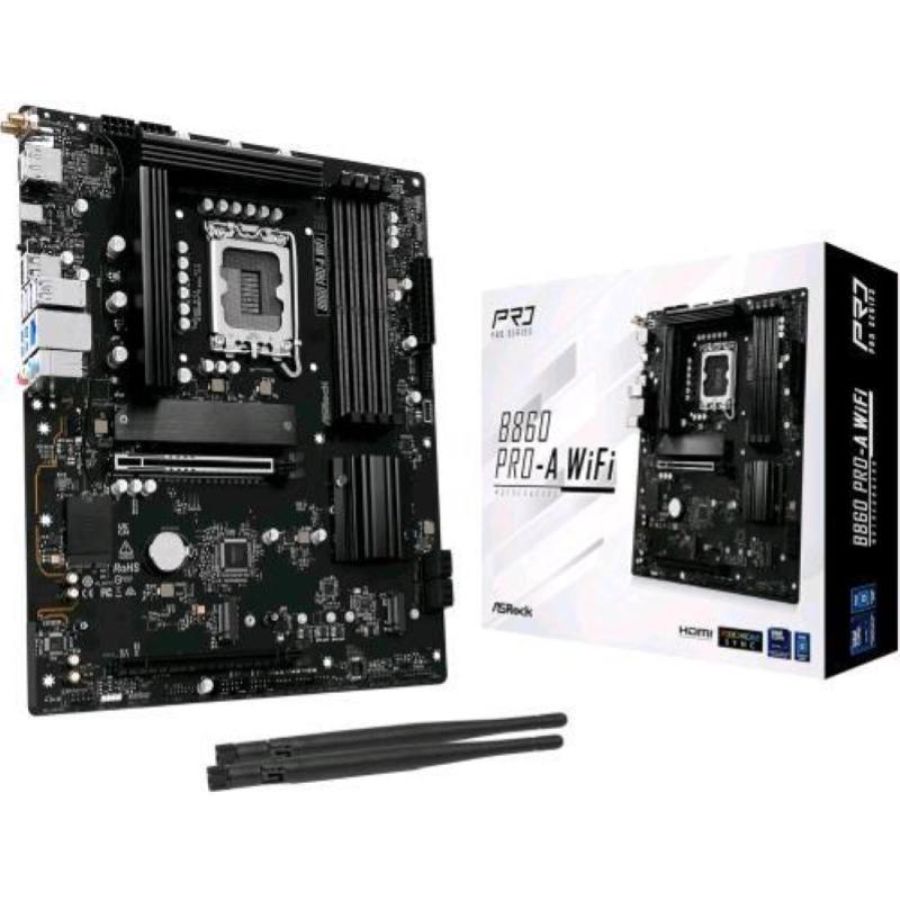Asrock b860 pro-a wifi intel b860 lga 1851 (socket v1) atx