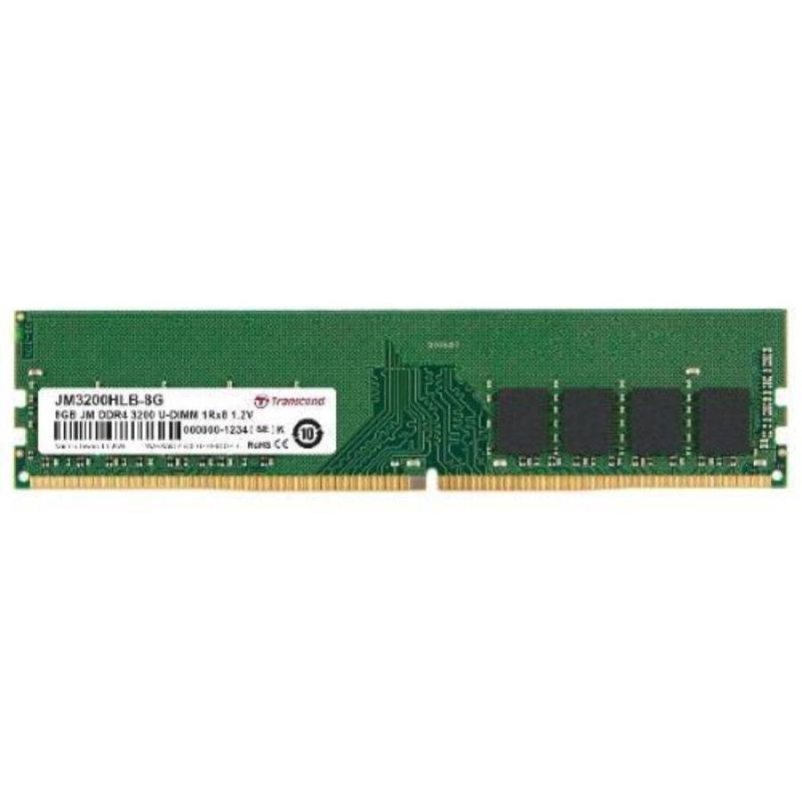 Transcend memoria ram 16gb 3.200mhz tipologia dimm tecnologia ddr4