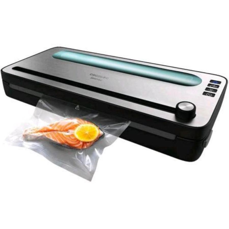 Cecotec macchina sottovuoto per alimenti sealvac 120 steelcut. 120 w, sistema di confezionamento in 10 secondi, pressione del vuoto di 0,75 bar, sigillatura silenziosa