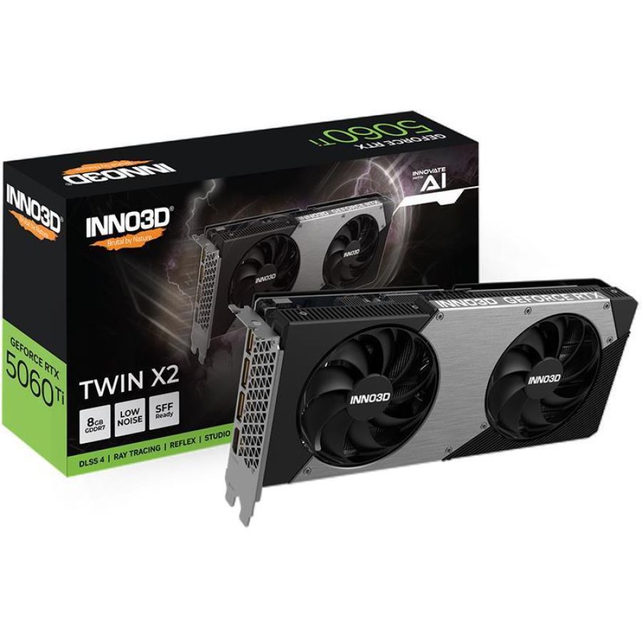 Scheda video geforce rtx 5060 ti 8 gb twin x2 gddr7 (n506t2-08d7-193075n)
