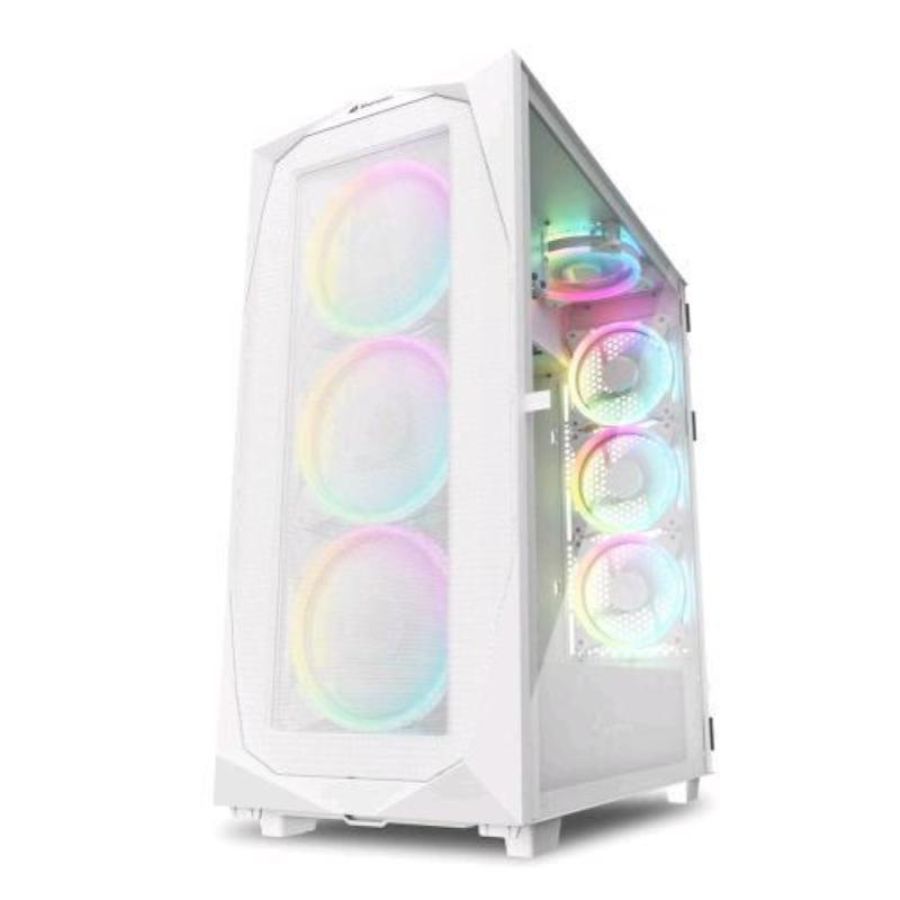 Sharkoon case rev300 full-tower side glass white