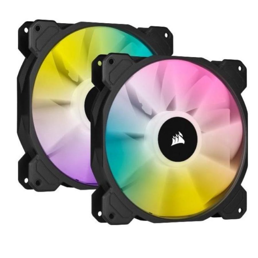 Ventola per case icue sp140 140x140 rgb elite performance (co-9050111-ww) dual pack nero