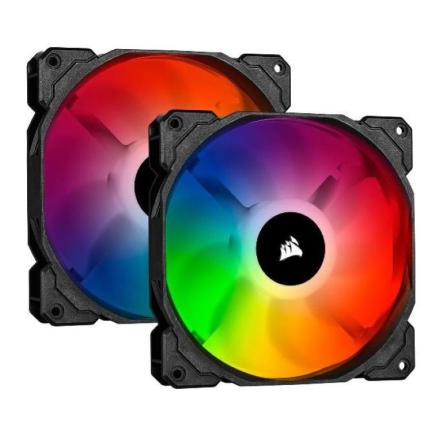 Ventola per case icue sp140 140x140 rgb pro led (co-9050096-ww) dual pack nero